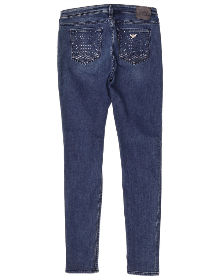 Armani Dame Skinny Jeans W29 L31 Blå Bomuld