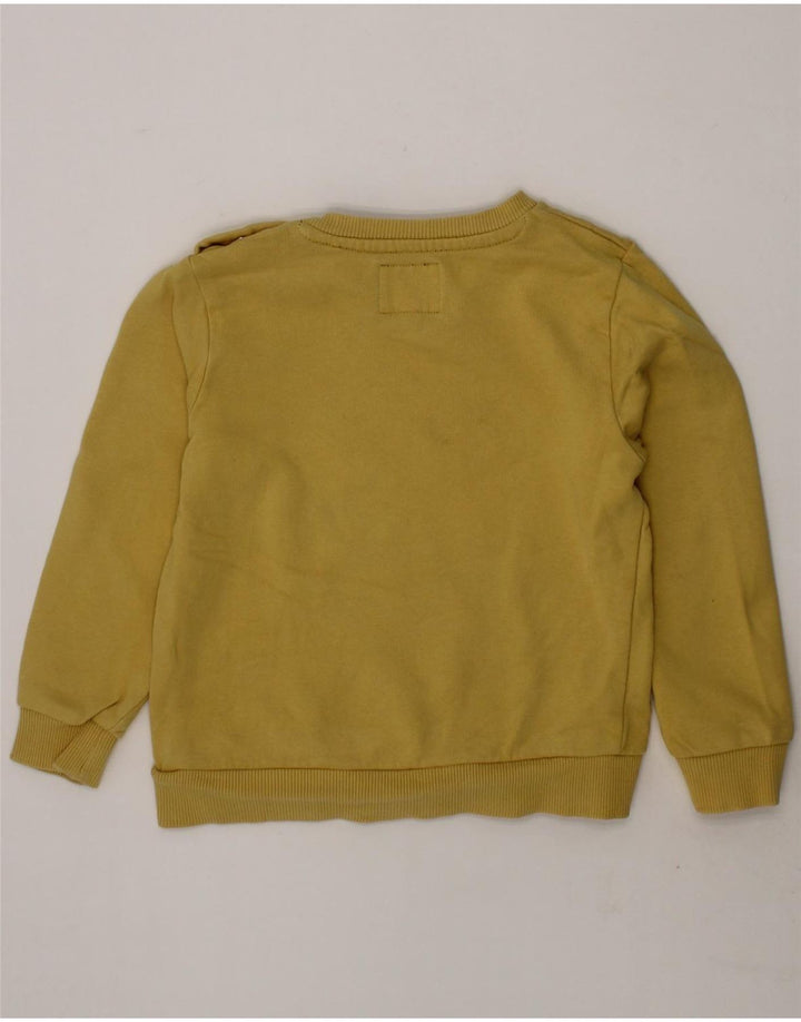 GUESS Boys Graphic Sweatshirt Jumper 2-3 Years Yellow Vintage Guess and Second-Hand Guess from Messina Hembry 