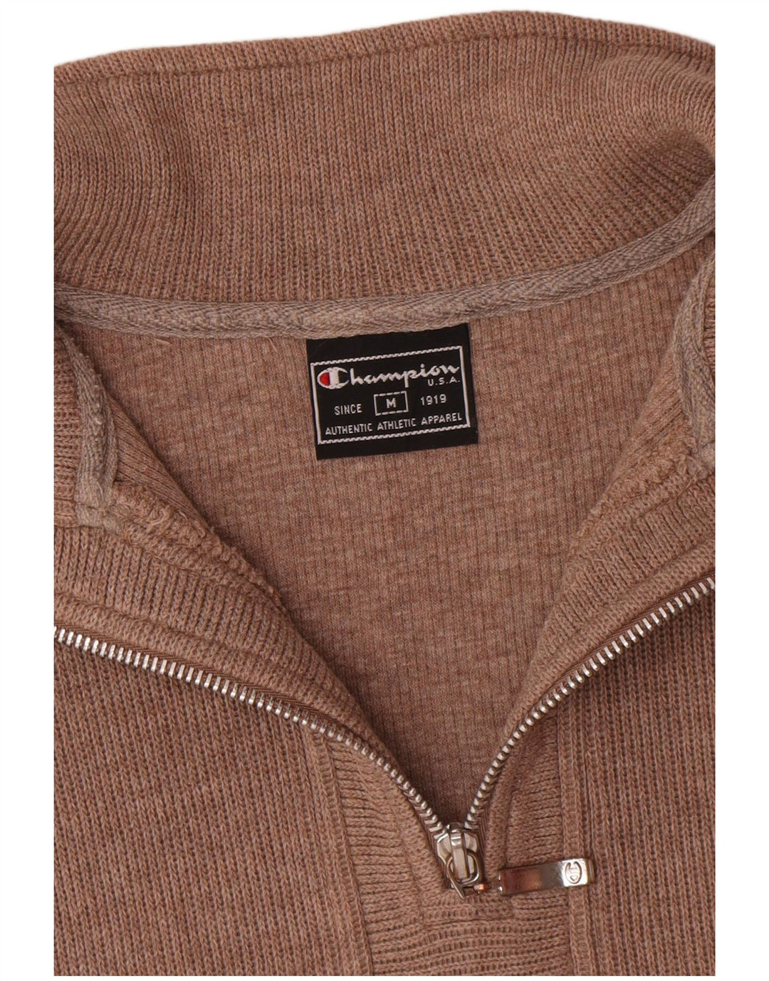 Champion Dame Sweatshirt med lynlås i DK 14 Medium Brun Bomuld