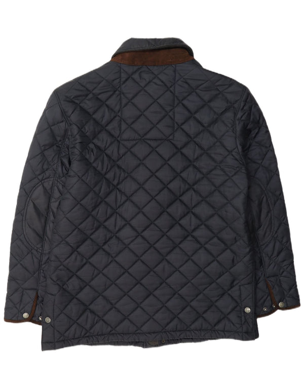 Crew Clothing Herre Quiltet Jakke UK 44 2XL Navy Blue Nylon