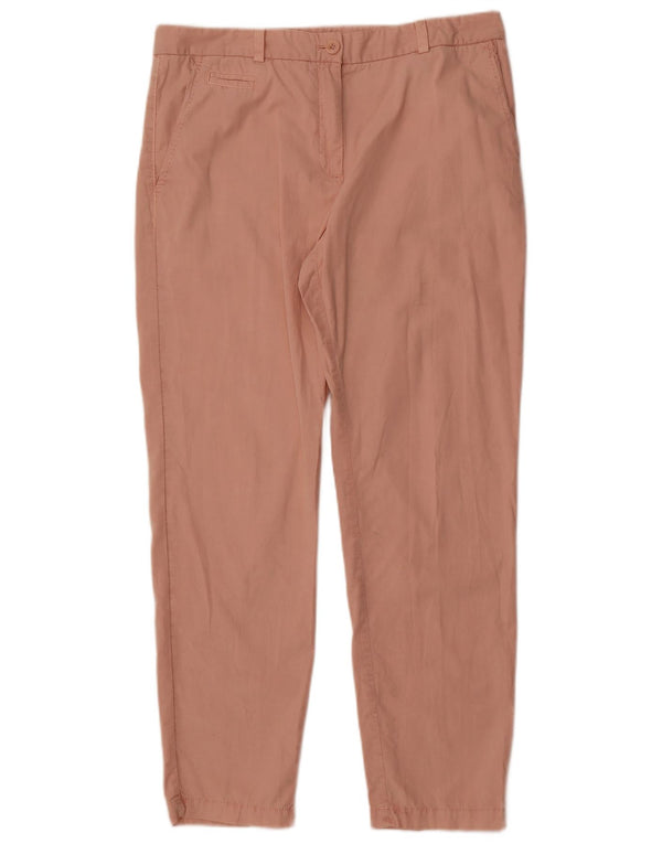 Marks & Spencer Dame Slim Chino Bukser UK 14 Large W34 L29 Pink Bomuld