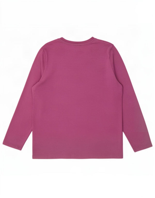Marks & Spencer Dame Top Langærmet UK 20 2XL Pink Bomuld
