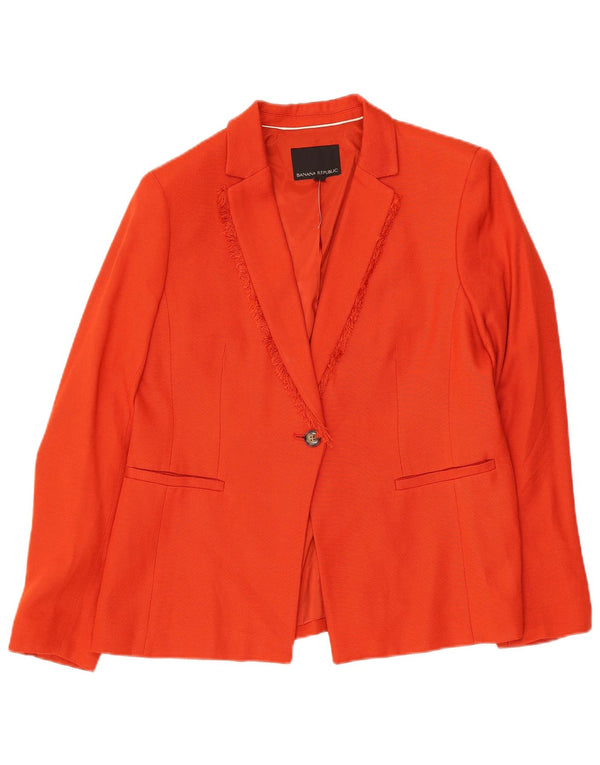 Banana Republic Womens Petite 1-knap blazerjakke UK 10 Small Orange