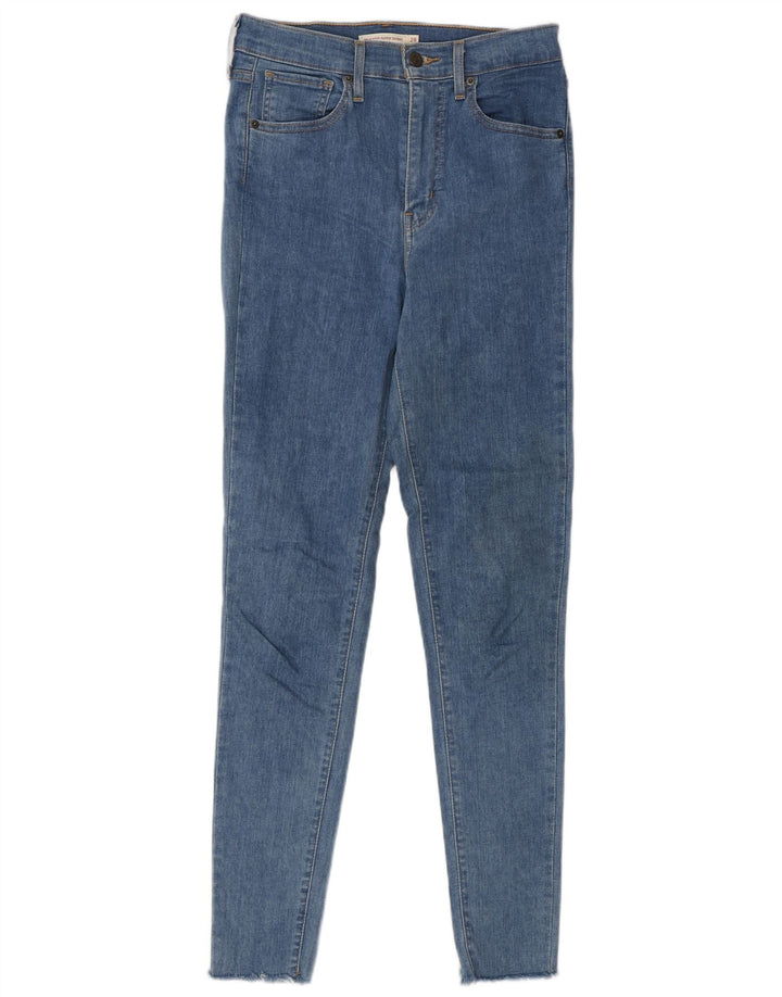 LEVI'S Kvinder Mile High Super Skinny Jeans W28 L32 Blå Bomuld