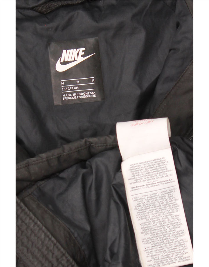 Nike drenge hættepolstret jakke 10-11 år medium sort polyester