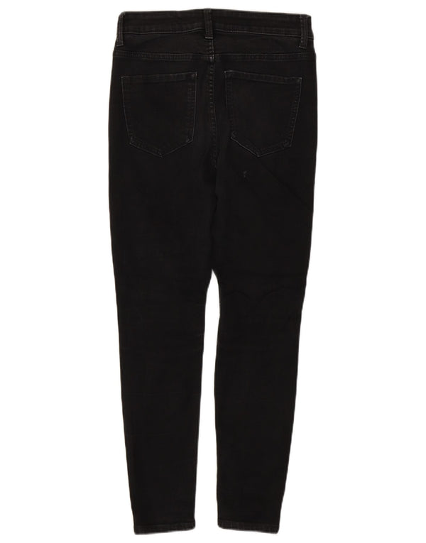 Marks & Spencer Womens The Ivy Skinny Jeans UK 8 Small W26 L26 Black Bomuld