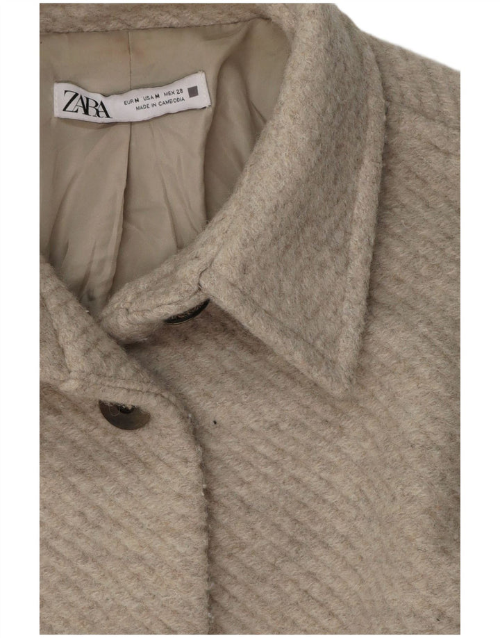 ZARA Bomberjakke til kvinder UK 14 Medium Beige