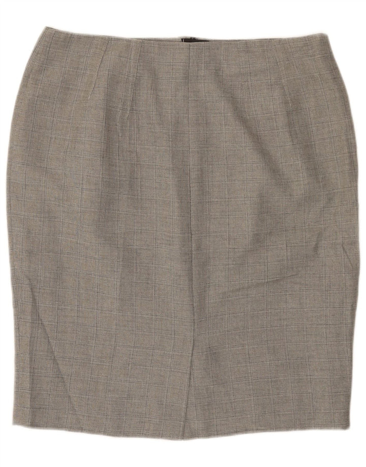 Marks & Spencer Pencil Nederdel til kvinder UK 16 Large W36 Grå Polyester