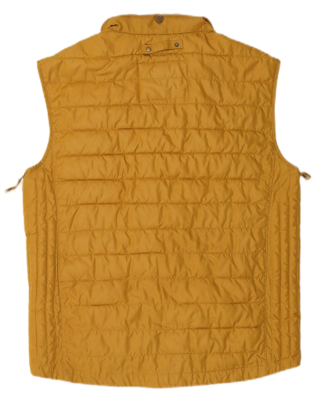Massimo Dutti Herre Liner Polstret Gilet UK 36 Lille Gul Polyester