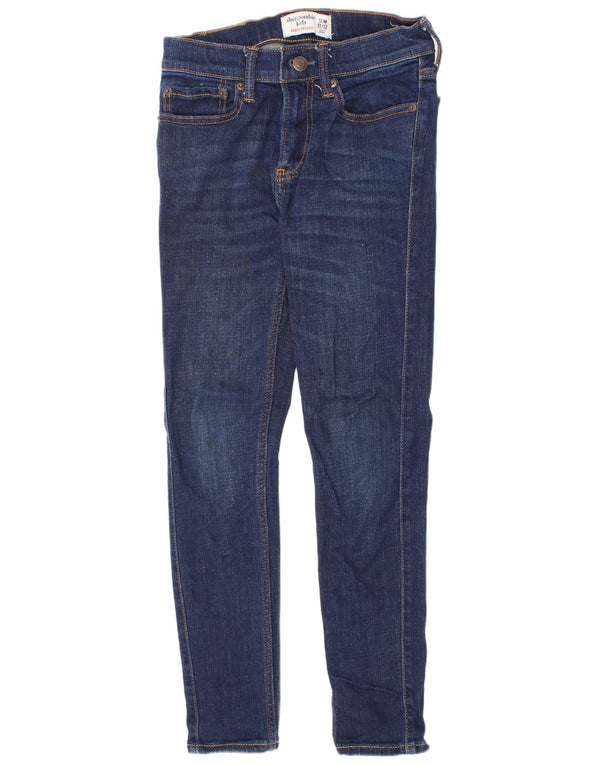Abercrombie & Fitch Boys Slim Skinny Jeans 11-12 år W24 L25 Marineblå