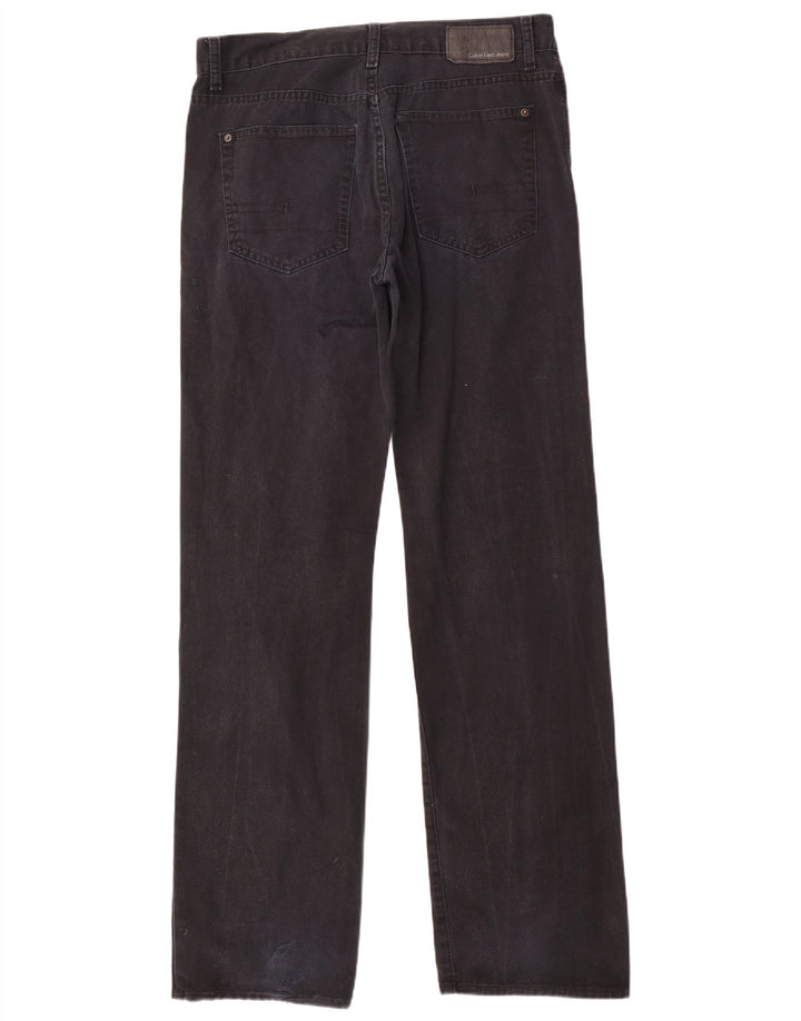 Calvin Klein Straight Jeans til mænd W33 L34 Marineblå bomuld