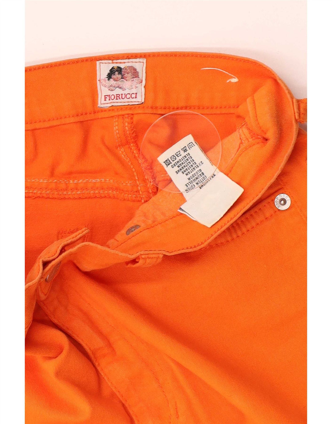 Fiorucci Kvinders Slim Jeans W28 L30 Orange Bomuld