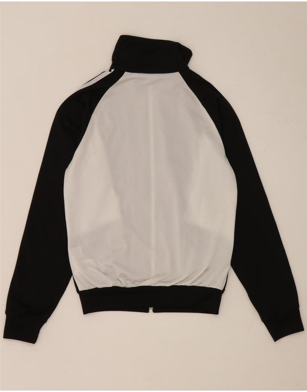 Adidas træningsdragt topjakke til kvinder UK 10 Small Black Colourblock Polyester