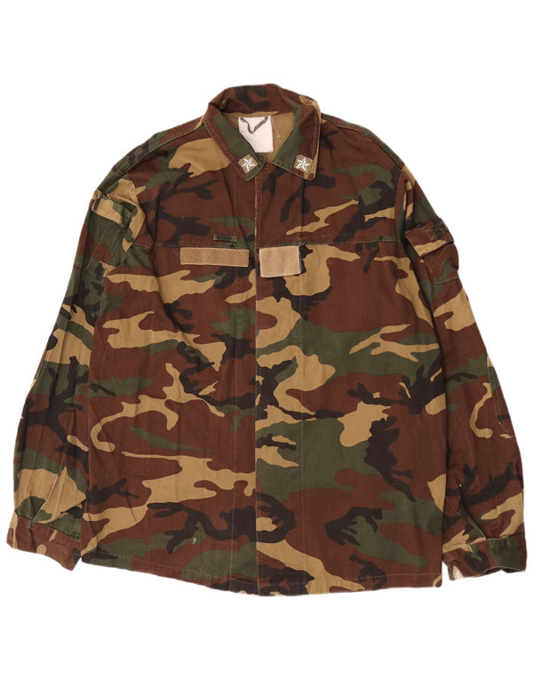 Vintage Herre Military Jacket UK 42 XL Flerfarvet Camouflage