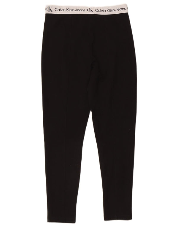 Calvin Klein Grafiske Leggings til kvinder UK 10 Small Black Colourblock
