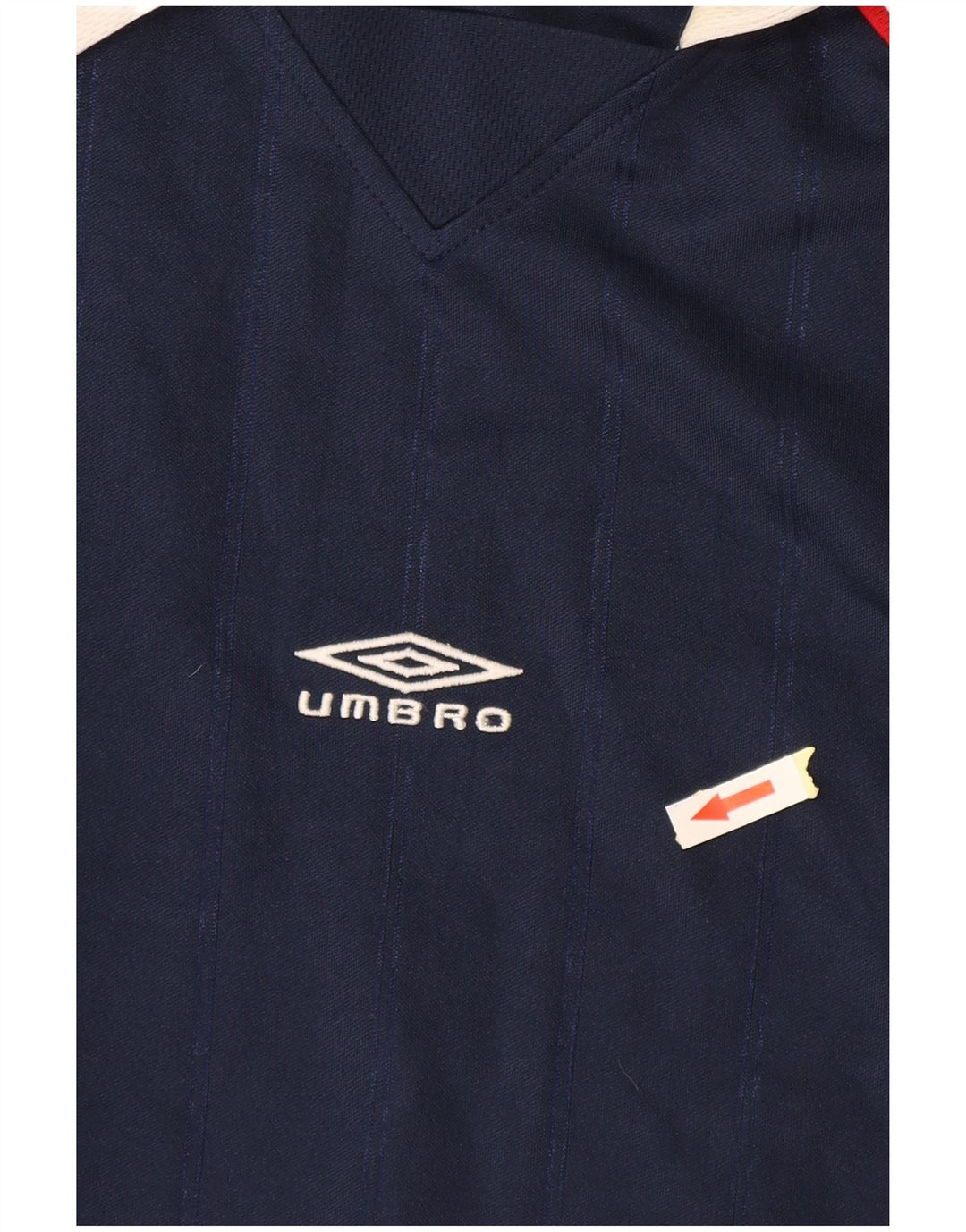 Umbro Herre Polo Shirt XL Navy Blue Colourblock Polyester