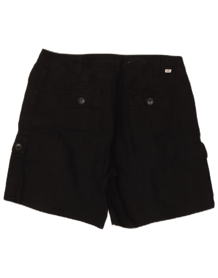 Cerruti 1881 Herre Cargo Shorts W32 Medium sort hør