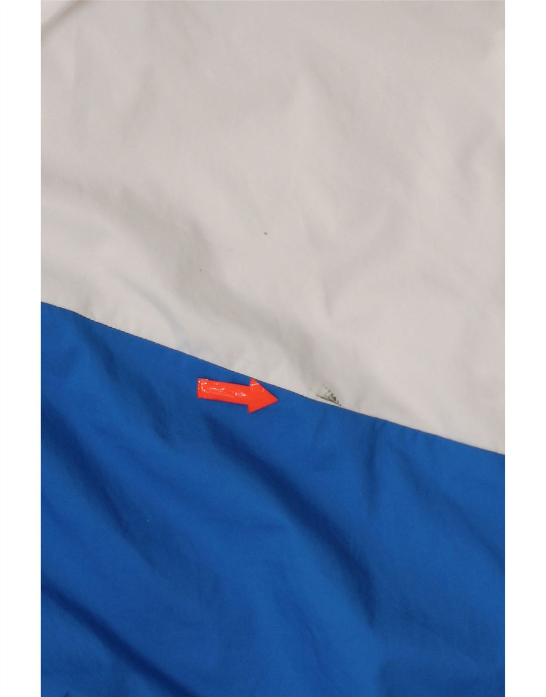 Adidas Regnjakke med hætte til mænd UK 40 Large Navy Blue Colourblock Polyester
