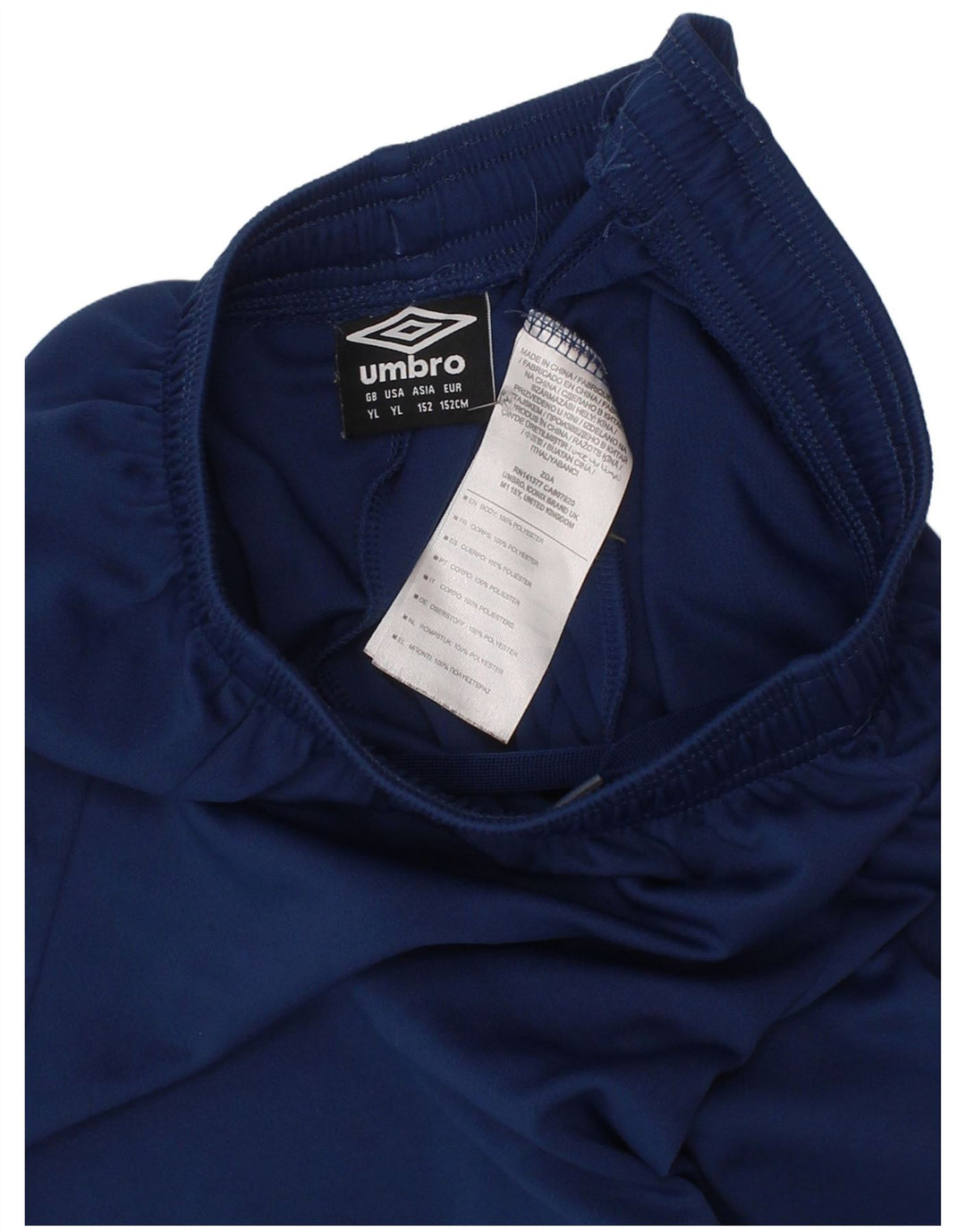 Umbro Boys Sports Shorts 11-12 År Large Navy Blue Polyester