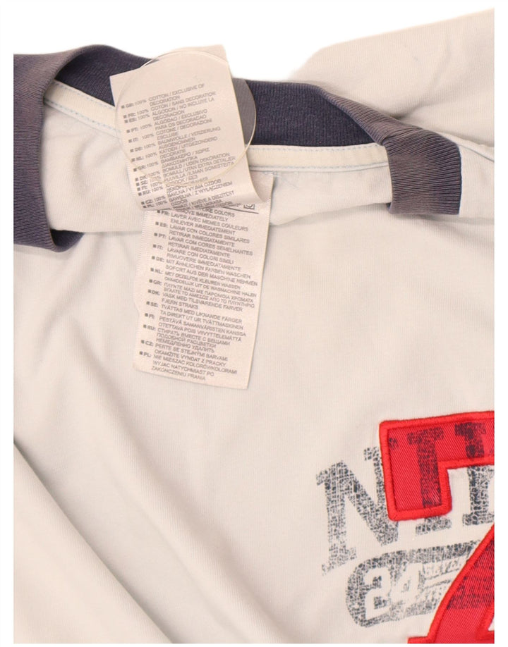 Nike grafisk T-shirt top til mænd XL hvid bomuld