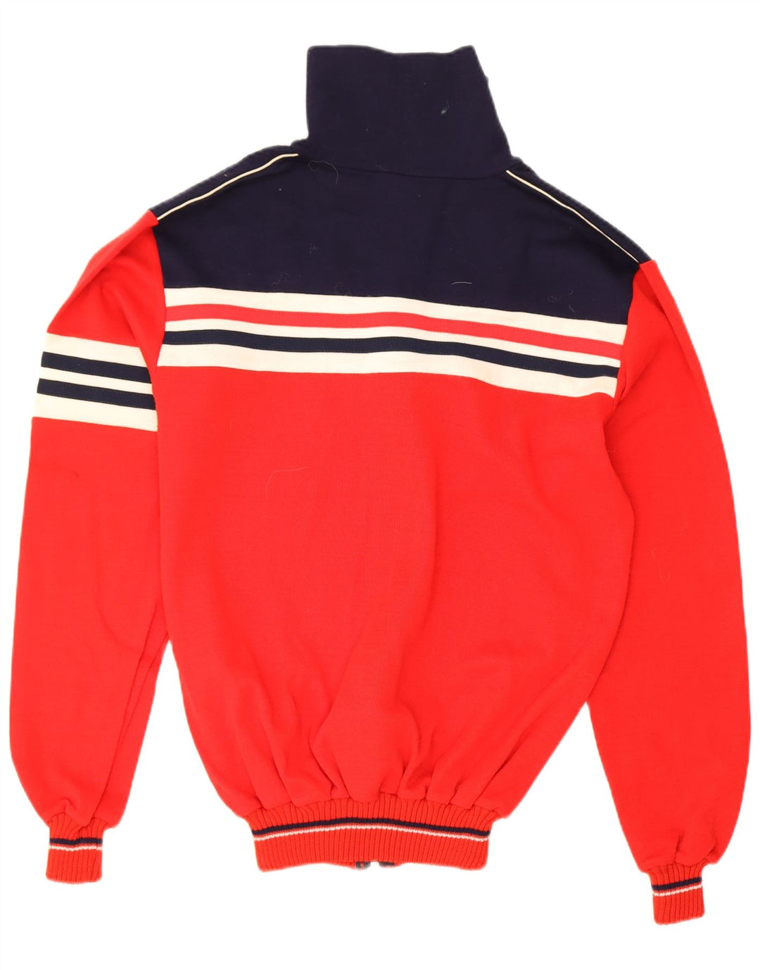 Grifone Herre cardigan sweater med lynlås IT 50 Medium Rød Colourblock Akryl