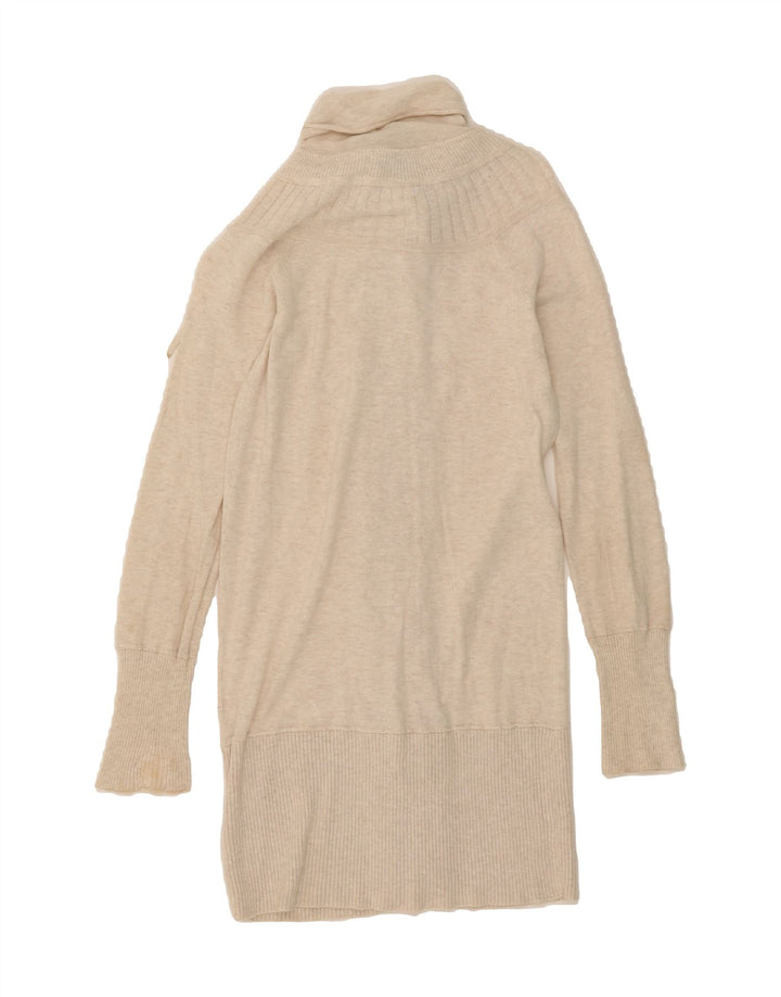 FAT FACE Womens Longline Cardigan Sweater UK 10 Small Grey Cotton Vintage Fat Face and Second-Hand Fat Face from Messina Hembry 