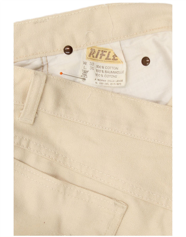 Rifle Herre Bootcut Jeans W38 L36 Off White Bomuld