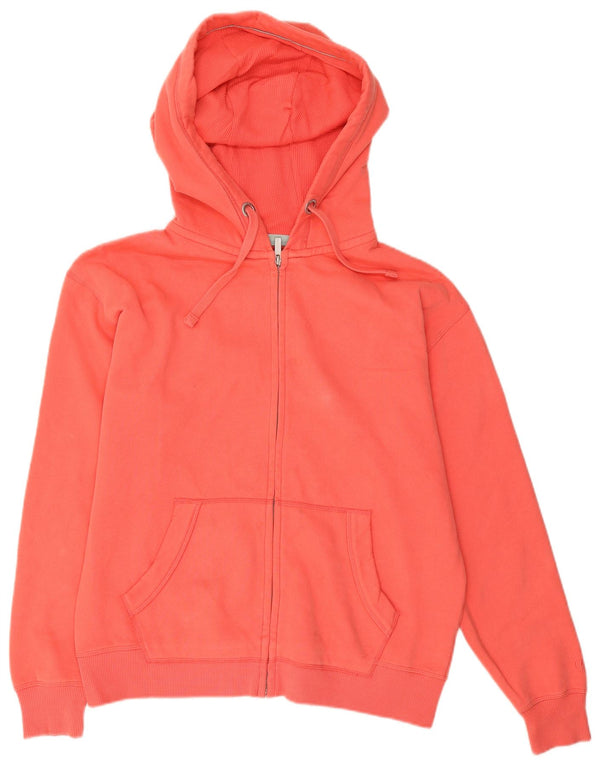 Fat Face Dame Loose Fit Hættetrøje Sweater UK 14 Medium Pink Bomuld