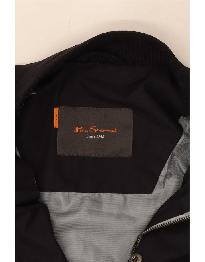 Ben Sherman Herre Bomber Jacket UK 42 XL Sort