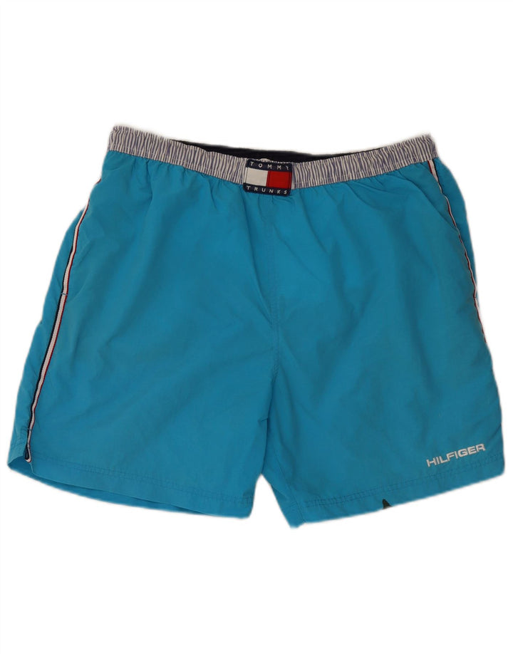 Tommy Hilfiger Herre almindelige badeshorts Large Blue Colourblock Nylon