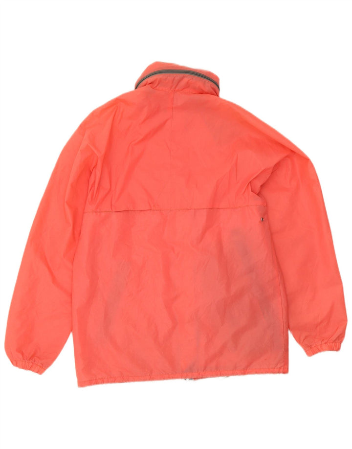 K-Way Dame Hætte Regnjakke UK 16 Large Orange
