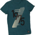 JACK & JONES Mens Graphic T-Shirt Top Medium Blue Cotton Vintage Jack & Jones and Second-Hand Jack & Jones from Messina Hembry 