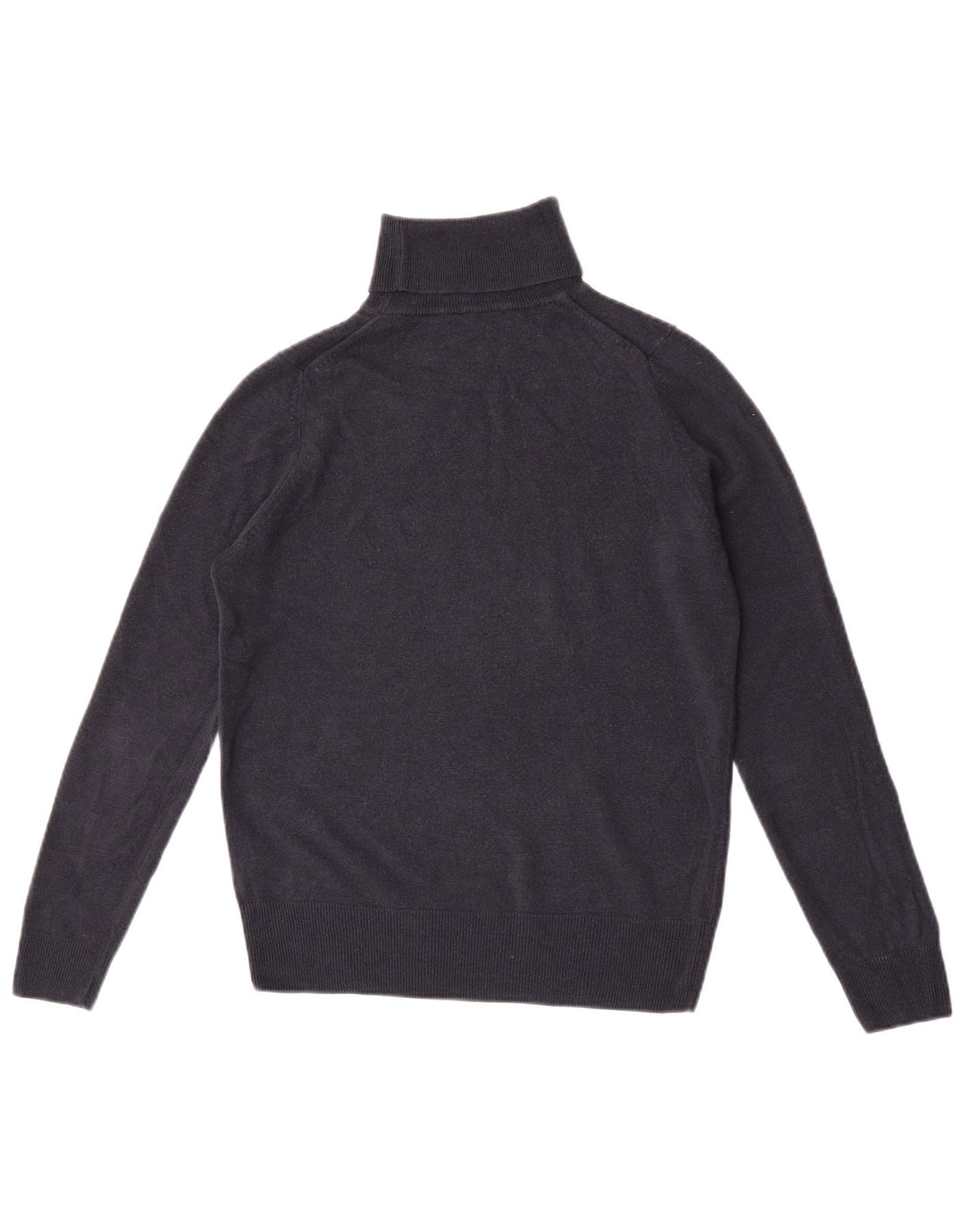 Marks & Spencer Dame Rullehals Sweater UK 10 Small Navy Blue