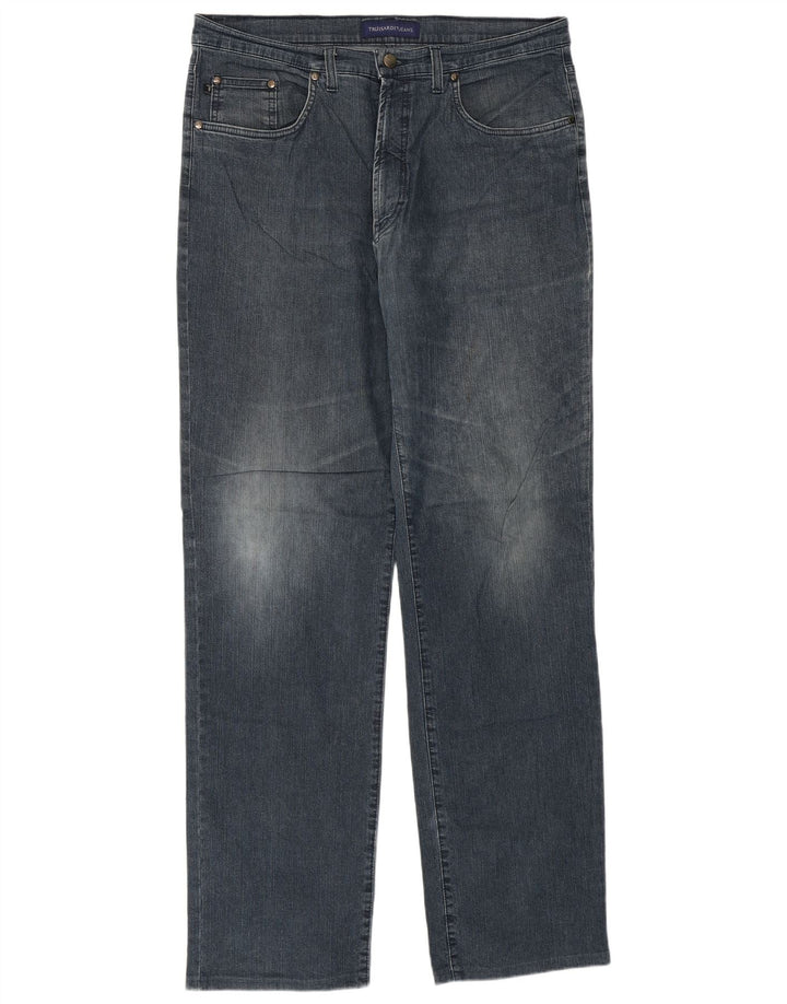 Trussardi Straight Jeans til mænd W38 L34 Blå