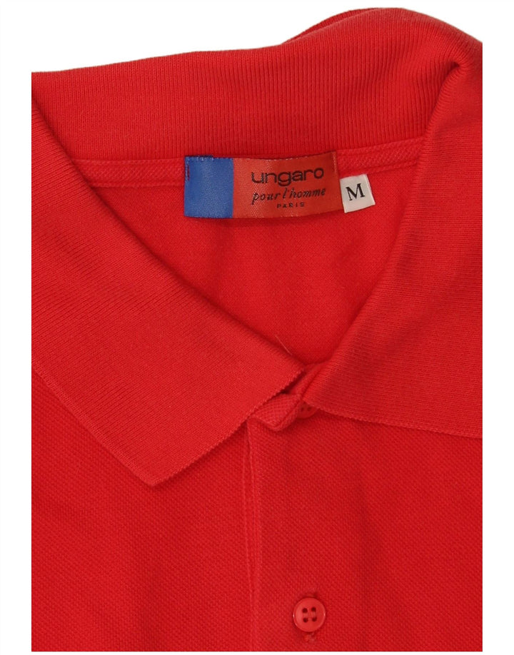 Ungaro herre poloshirt Medium rød bomuld