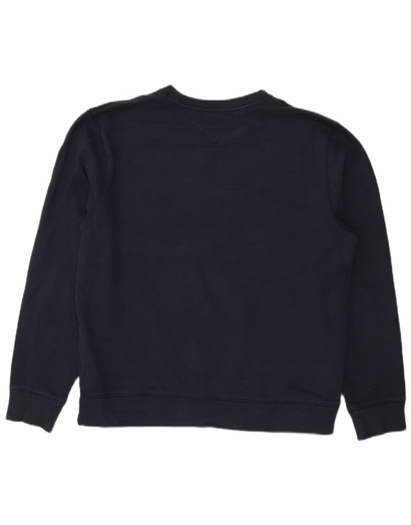 Tommy Hilfiger Herre Grafisk Sweatshirt Jumper Stor Marineblå Bomuld