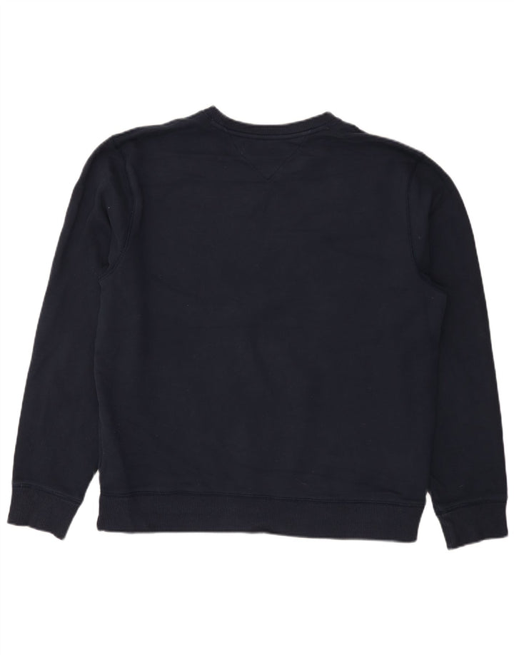 Tommy Hilfiger Herre Grafisk Sweatshirt Jumper Stor Marineblå Bomuld