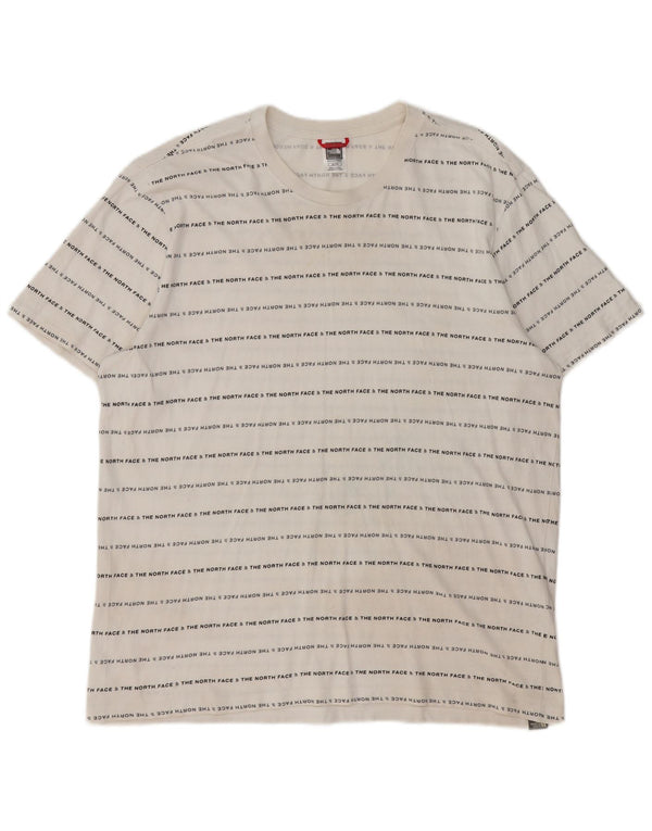 The North Face Herre Grafisk T-Shirt Top XL Hvid Bomuld