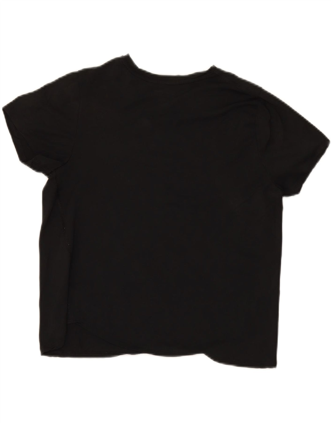 CHAMPION Womens Crop Graphic T-Shirt Top UK 12 Medium Black Vintage Champion and Second-Hand Champion from Messina Hembry 