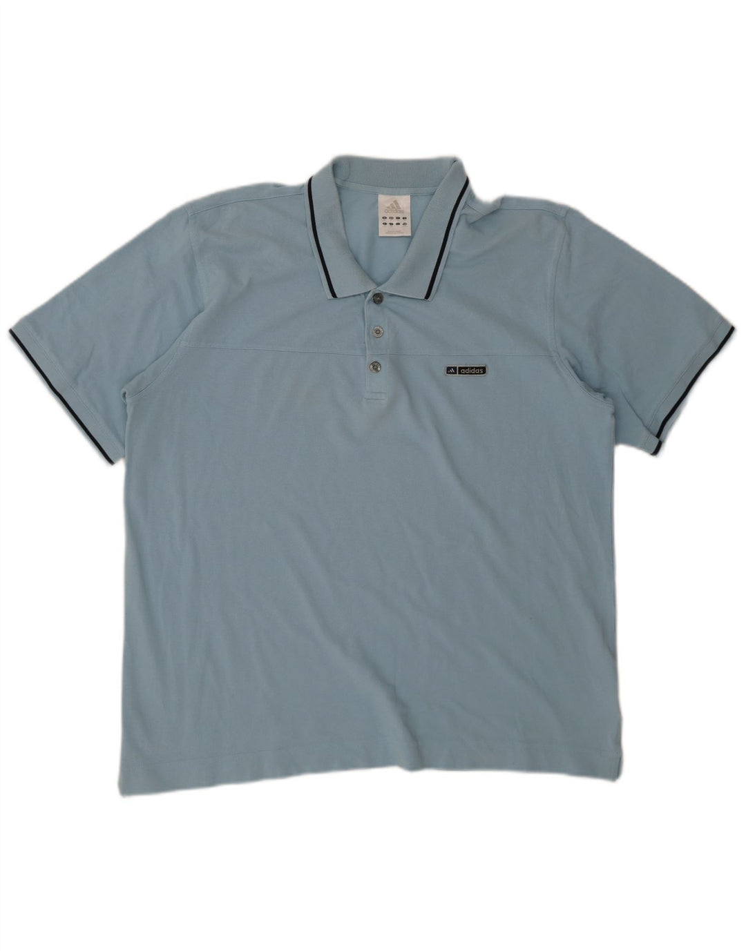 Adidas Polo Shirt til mænd 2XL Blå Bomuld