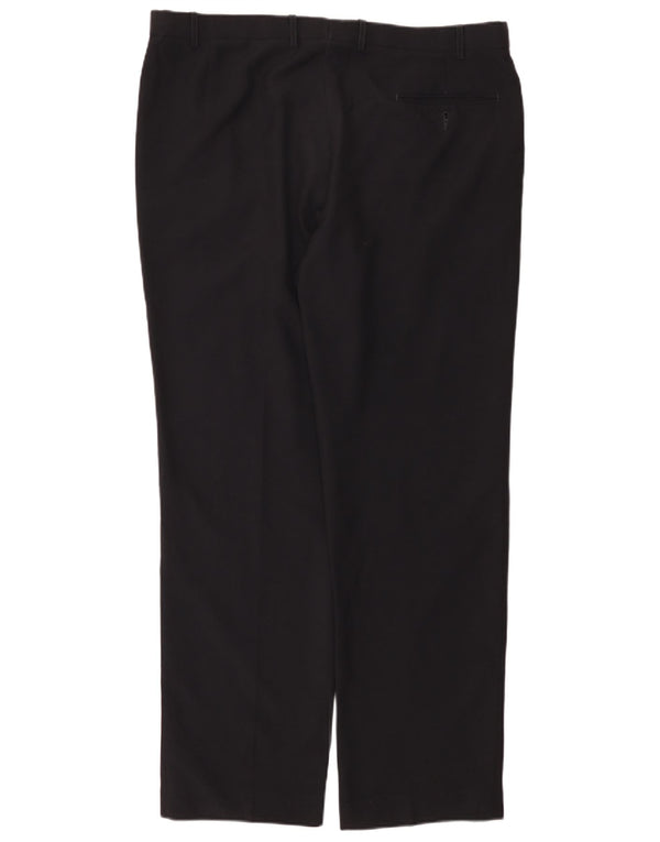 Marks & Spencer Herre Straight Regular Fit Suit Bukser W40 L33 Marineblå
