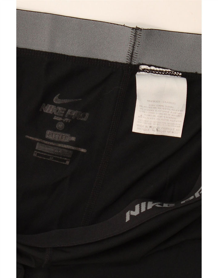 Nike Dame Dri Fit træningsdragt Bukser UK 12 Medium Sort Polyester