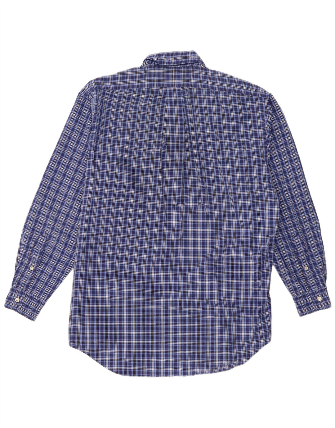 Ralph Lauren Herre Loose Fit skjorte mellemblå ternet bomuld