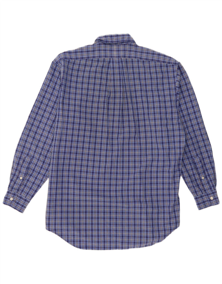 Ralph Lauren Herre Loose Fit skjorte mellemblå ternet bomuld