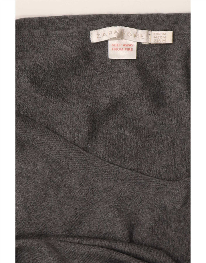 Zara Dame 3/4-ærmet Jumper Dress UK 14 Medium Grå