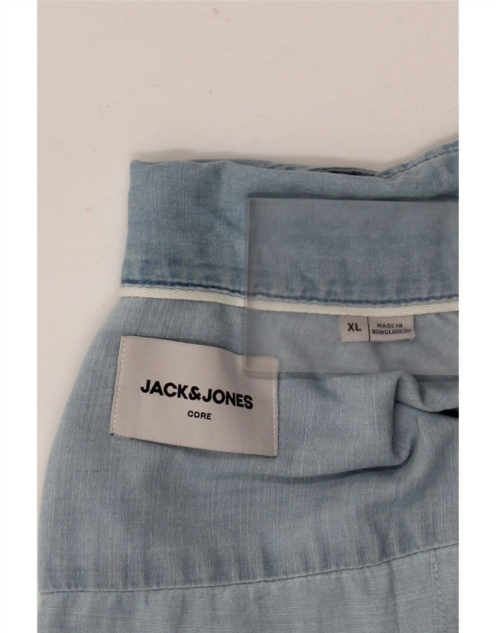 Jack & Jones Kortærmet Herreskjorte XL Blå