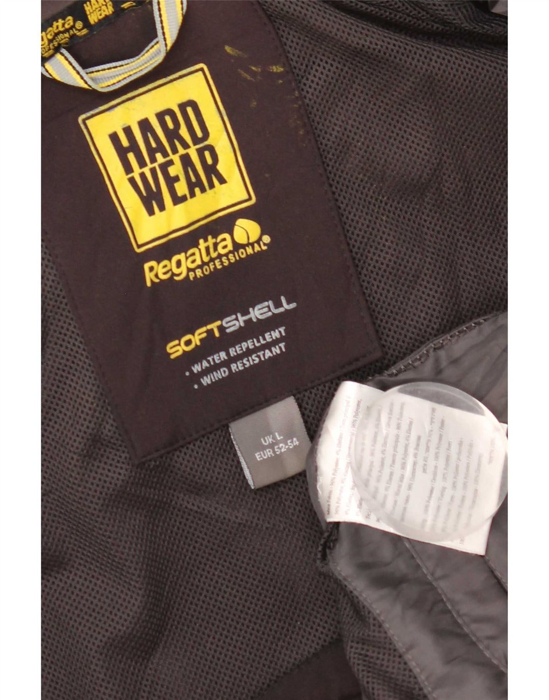 Regatta Herre Hooded Windbreaker Jacket UK 40 Large Black Polyester