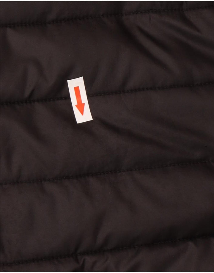 Ellesse Herre grafisk polstret jakke UK 40 Stor sort polyester