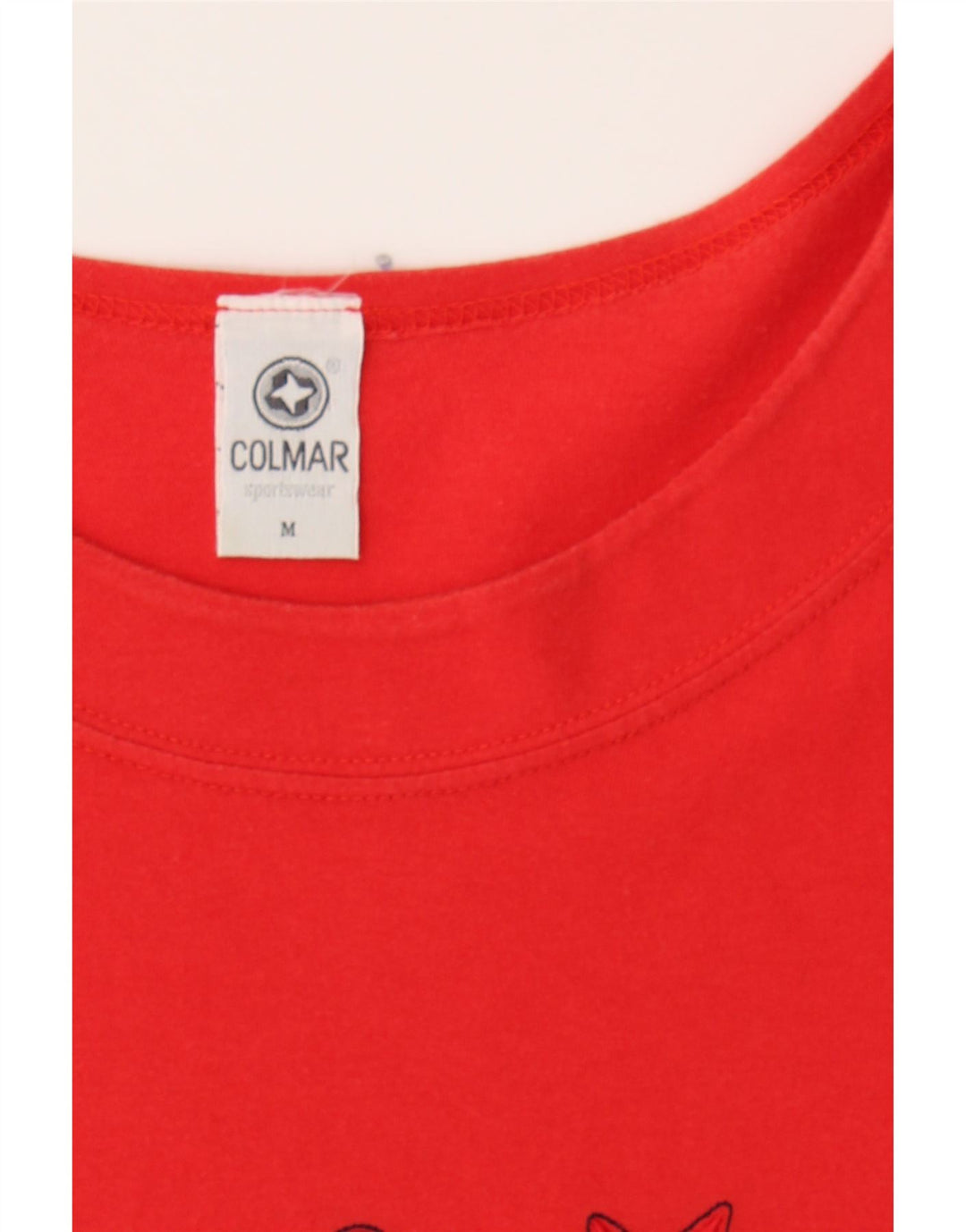 COLMAR Womens T-Shirt Dress UK 14 Medium Red Cotton Vintage Colmar and Second-Hand Colmar from Messina Hembry 