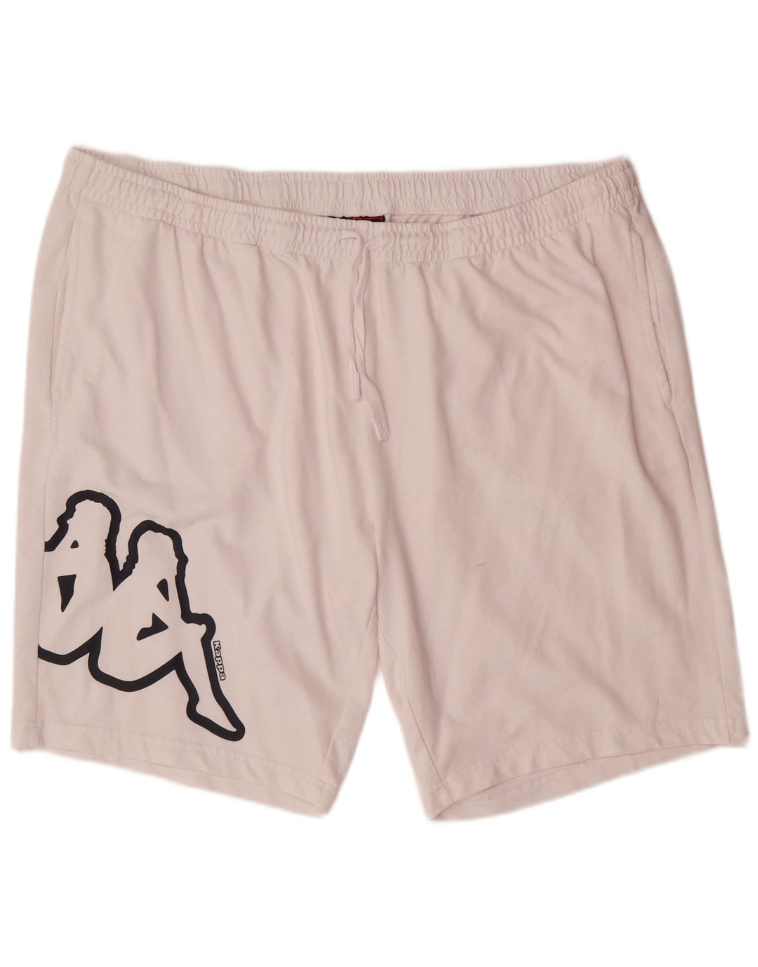 KAPPA Herre grafiske sportsshorts 5XL hvid bomuld